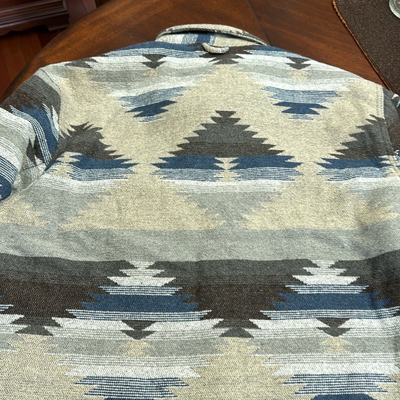 NWT Jachs Wool Blend Sherpa Lined Tan Blue Jacket Size XXL Shacket - Picture 9 of 14